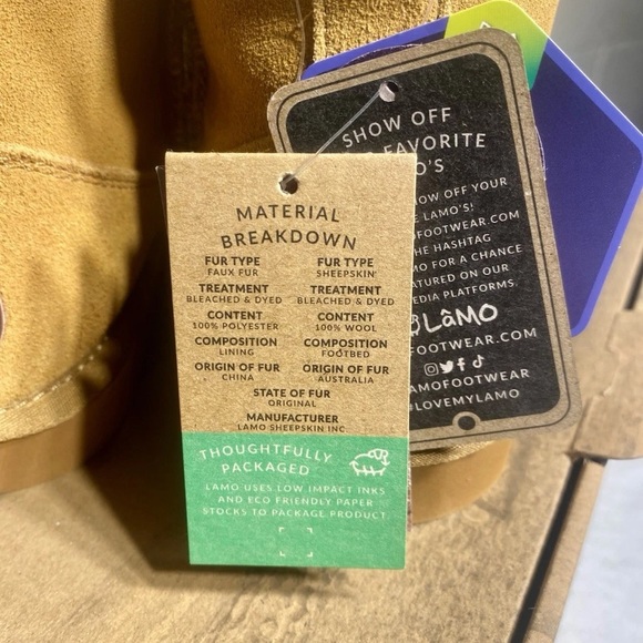 Lamo Tan Ankle Boots with Plush Lining - Picture 11 of 12